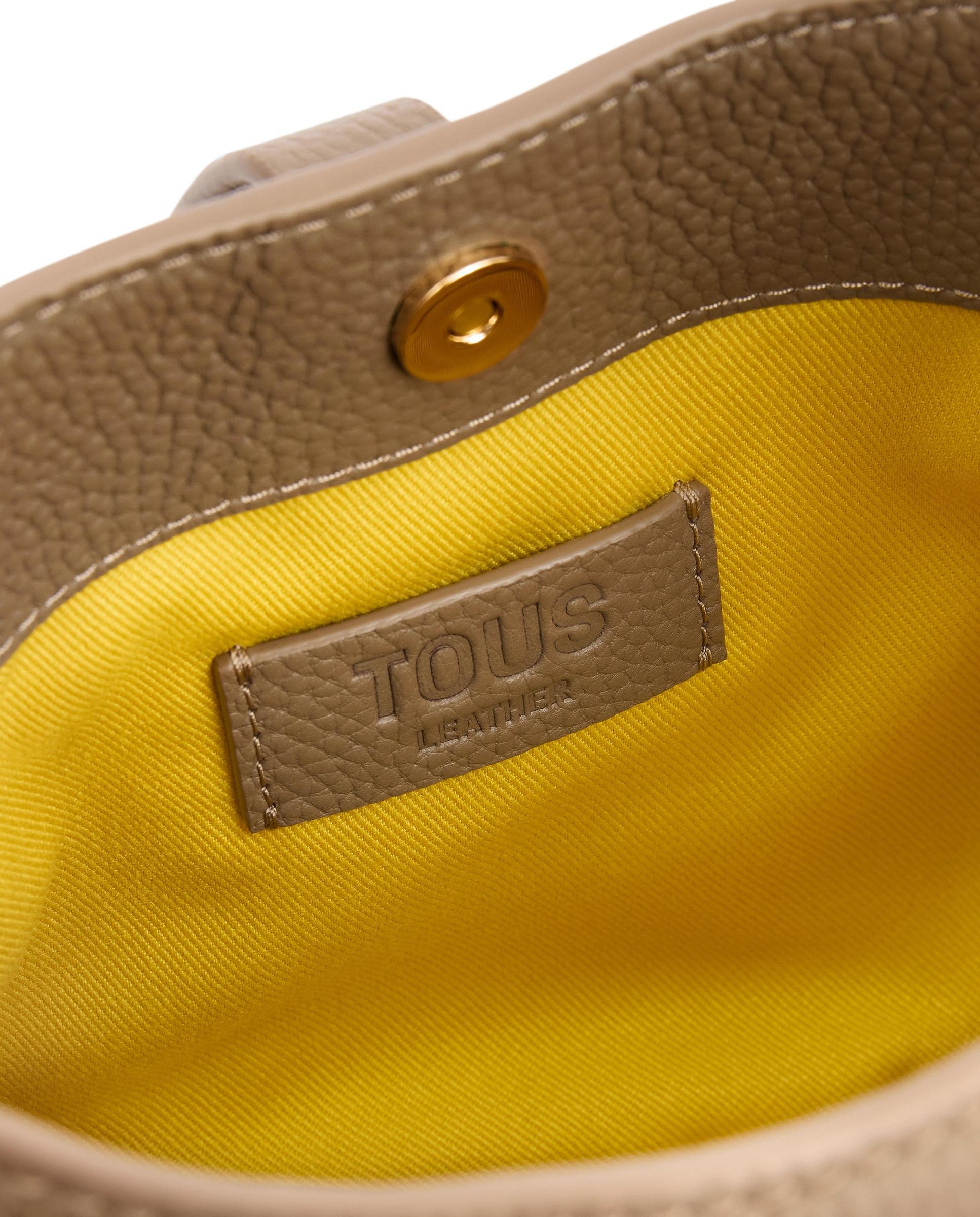 Bolso pequeño de mujer tipo saca de piel tous infinity - Topo Topo-5