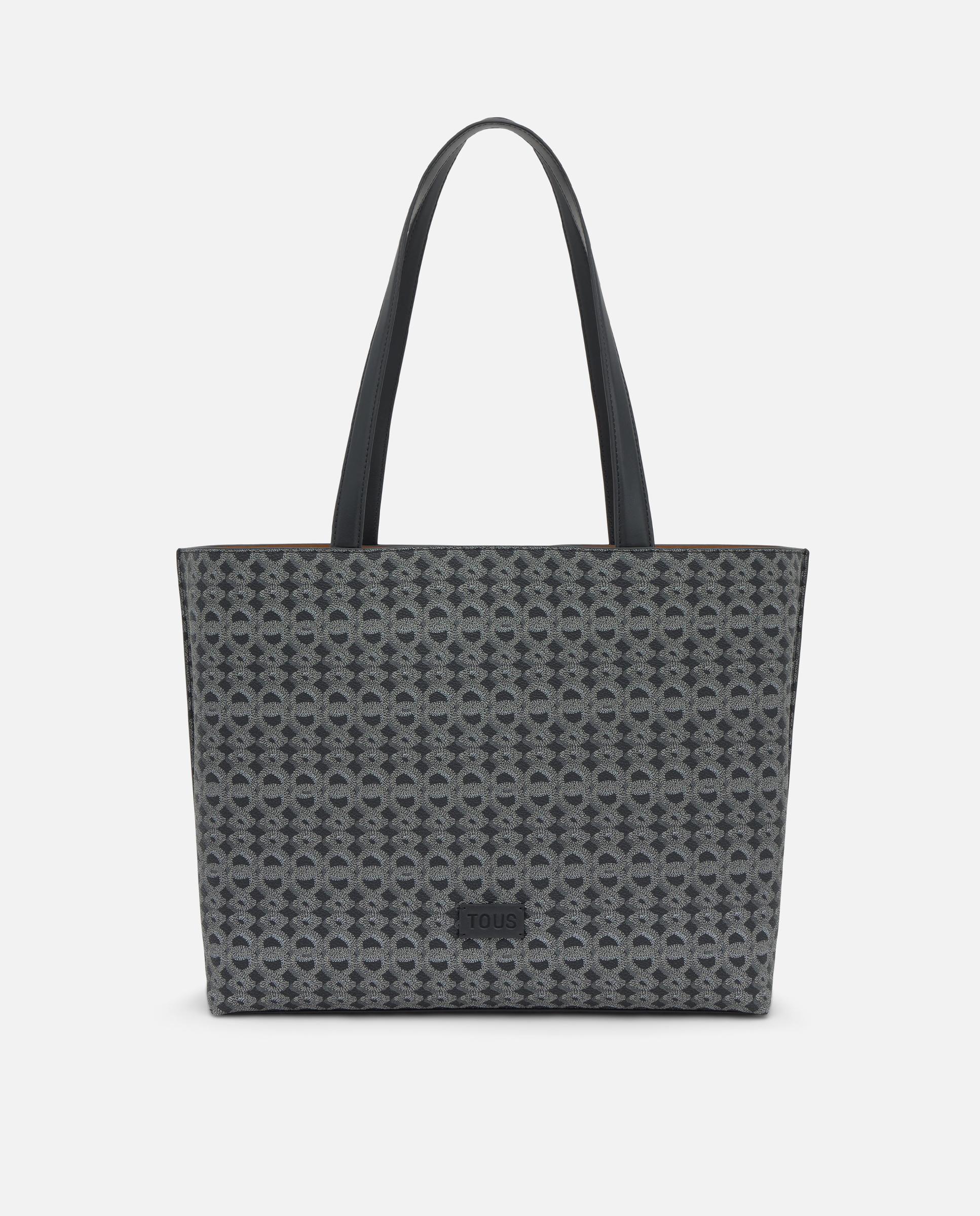 Imagen 0 de Bolso de hombro de mujer tote grande tous infinity Negro