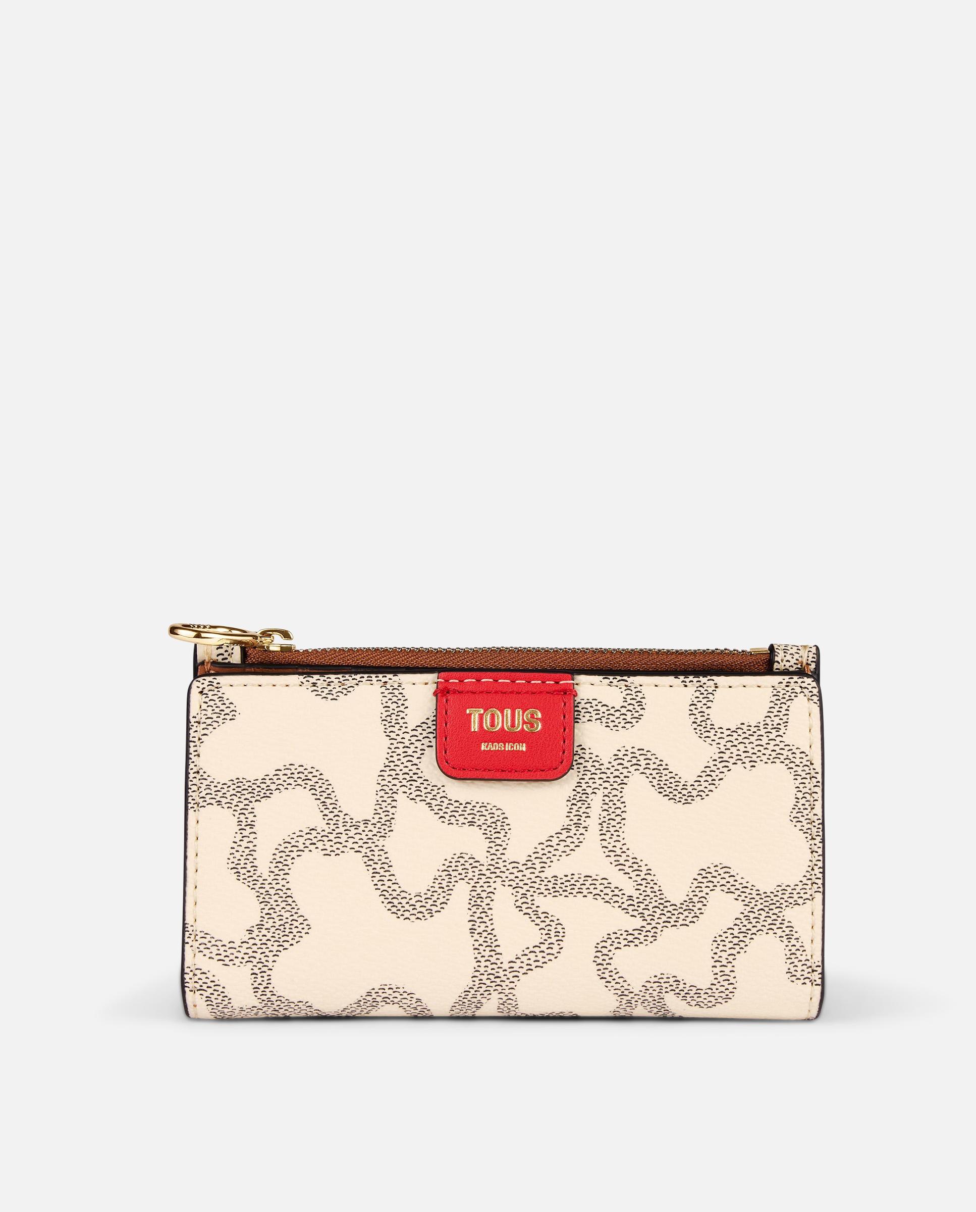 Imagen 1 de Cartera de mujer kaos icon billetera pequeña - Tous - Beige Beige