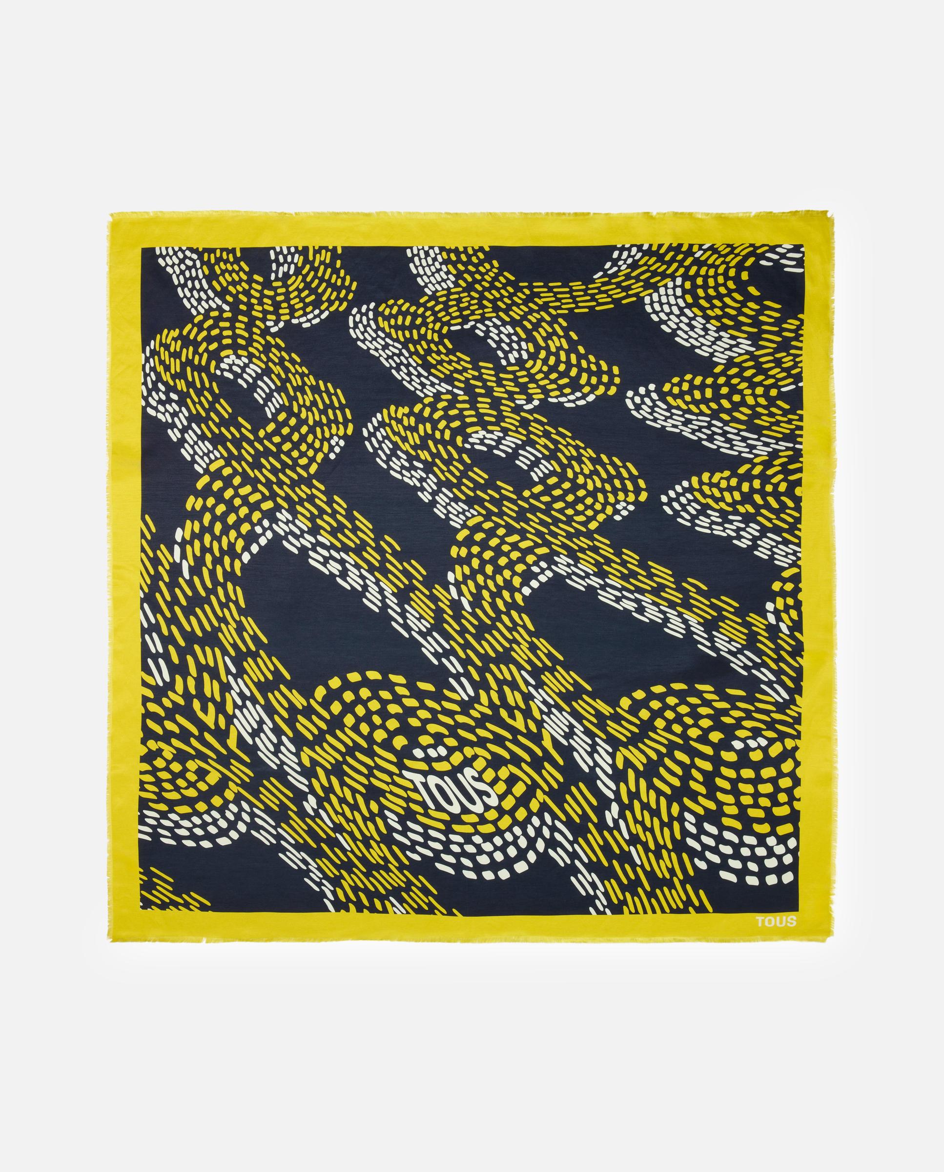 Imagen 0 de Pañuelo de mujer cuadrado tous infinity Gris oscuro