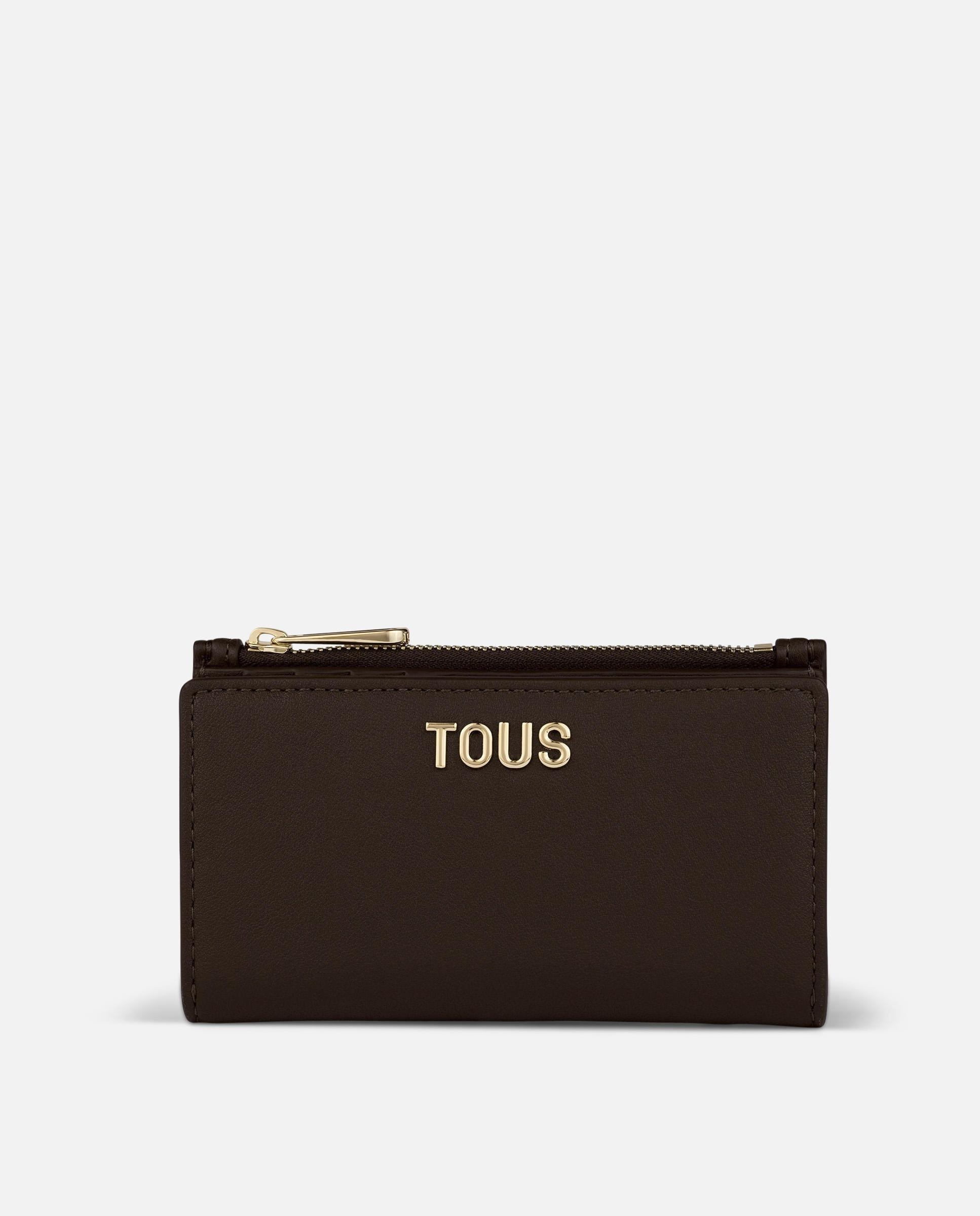 Cartera de mujer tous essential billetera pequeña - Marrón oscuro Marrón oscuro-1