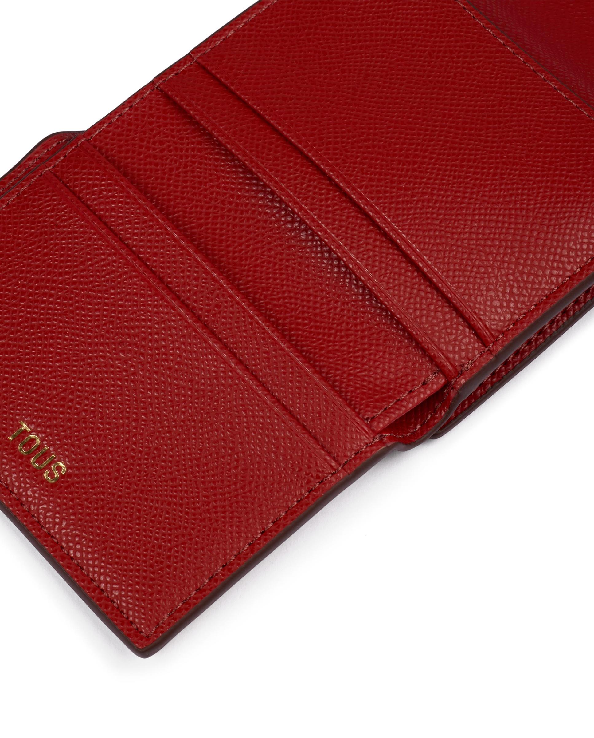 Imagen 3 de Cartera de mujer tous infinity billetera pequeña - Carmin Carmin