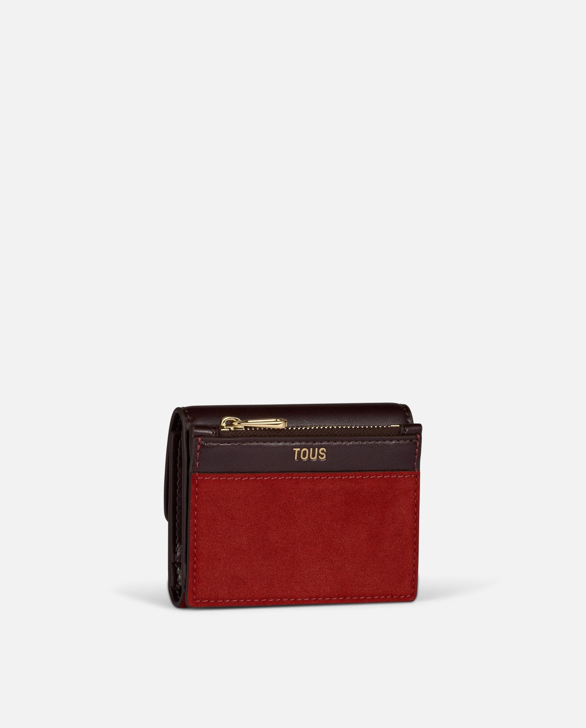 Imagen 2 de Cartera de mujer tous infinity bicolor billetera pequeña - Rojo cereza Rojo cereza