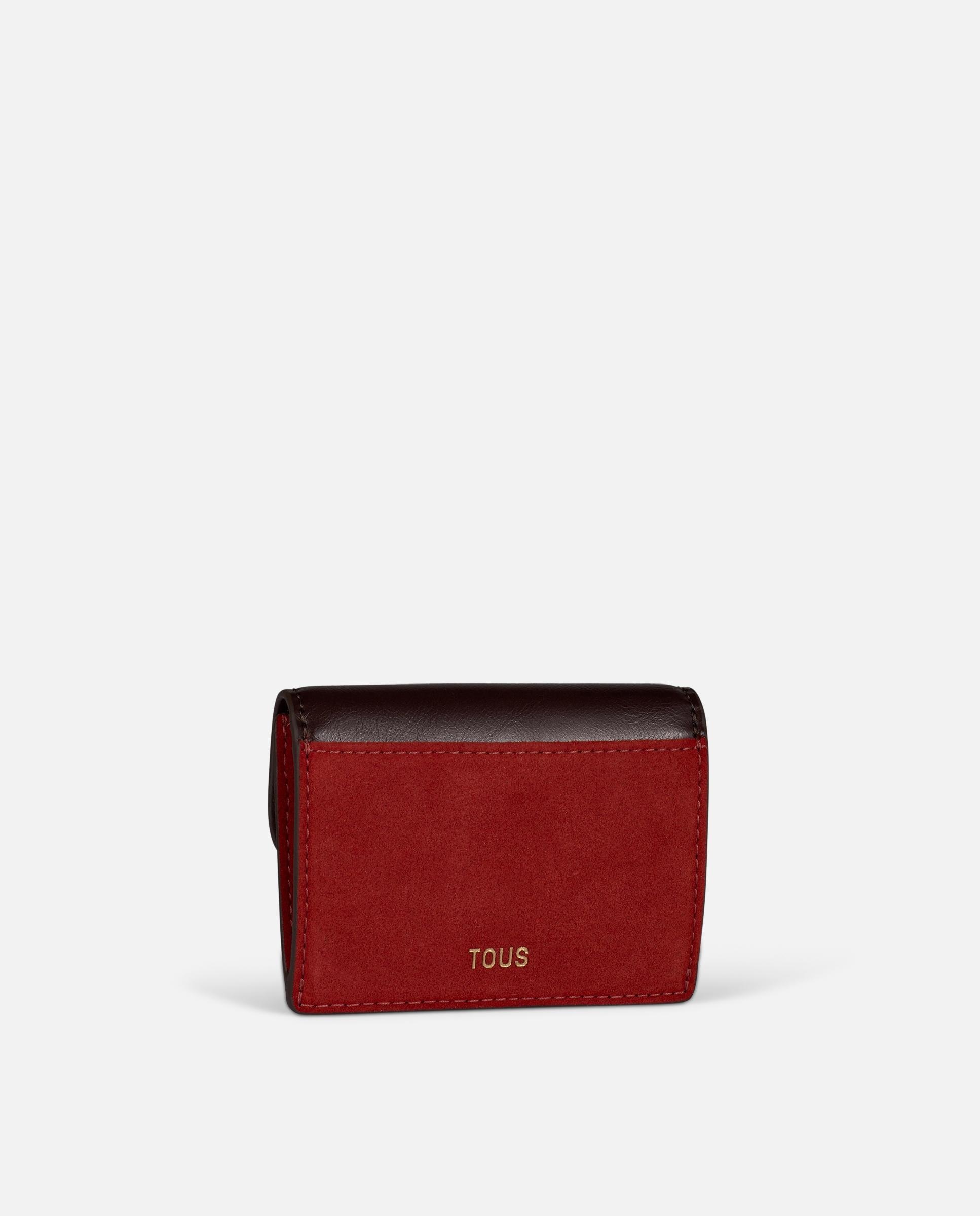 Imagen 2 de Monedero de mujer tarjetero bicolor tous infinity - Rojo cereza Rojo cereza
