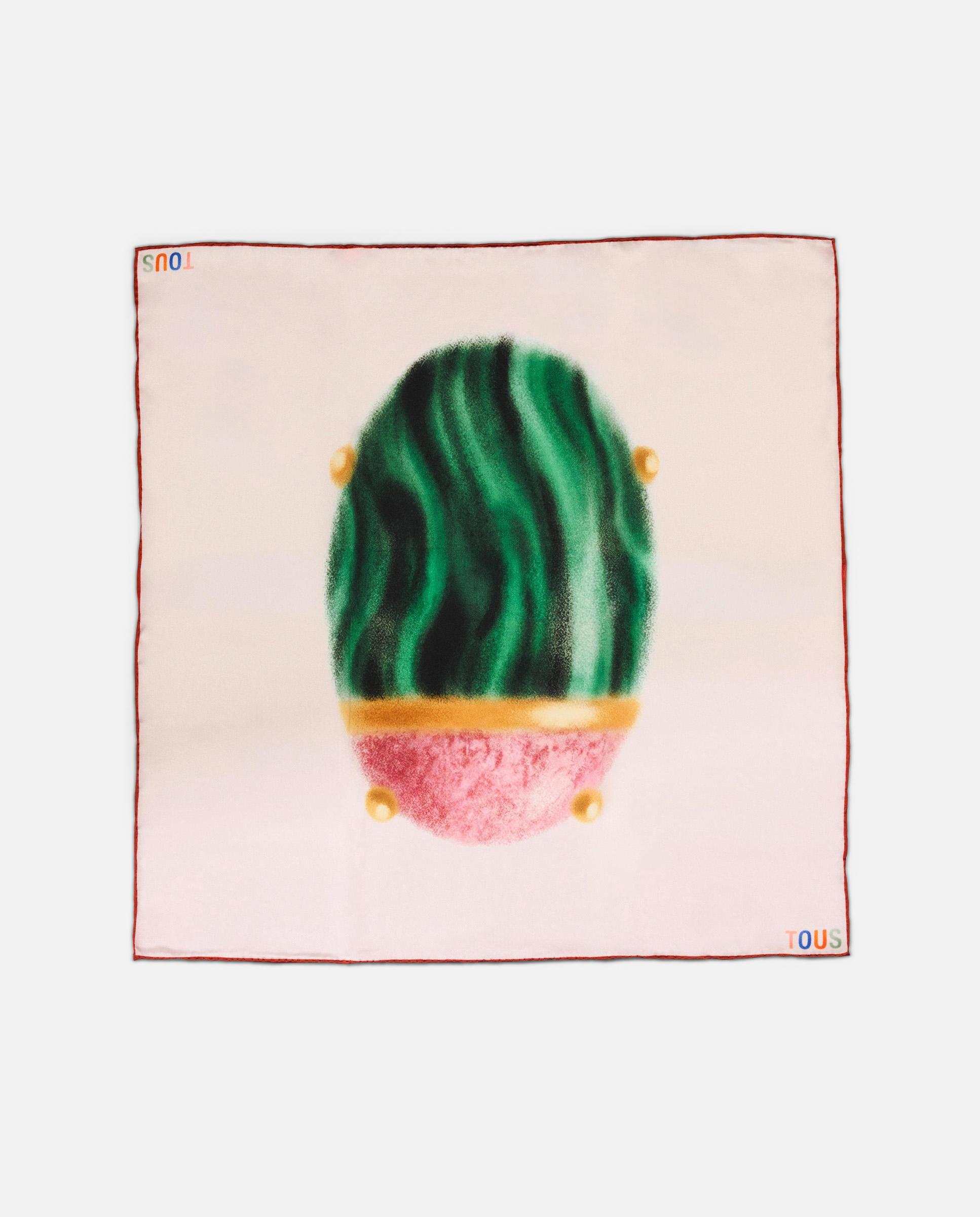 Pañuelo de mujer de seda tous beetle gems - Rosa Rosa-1