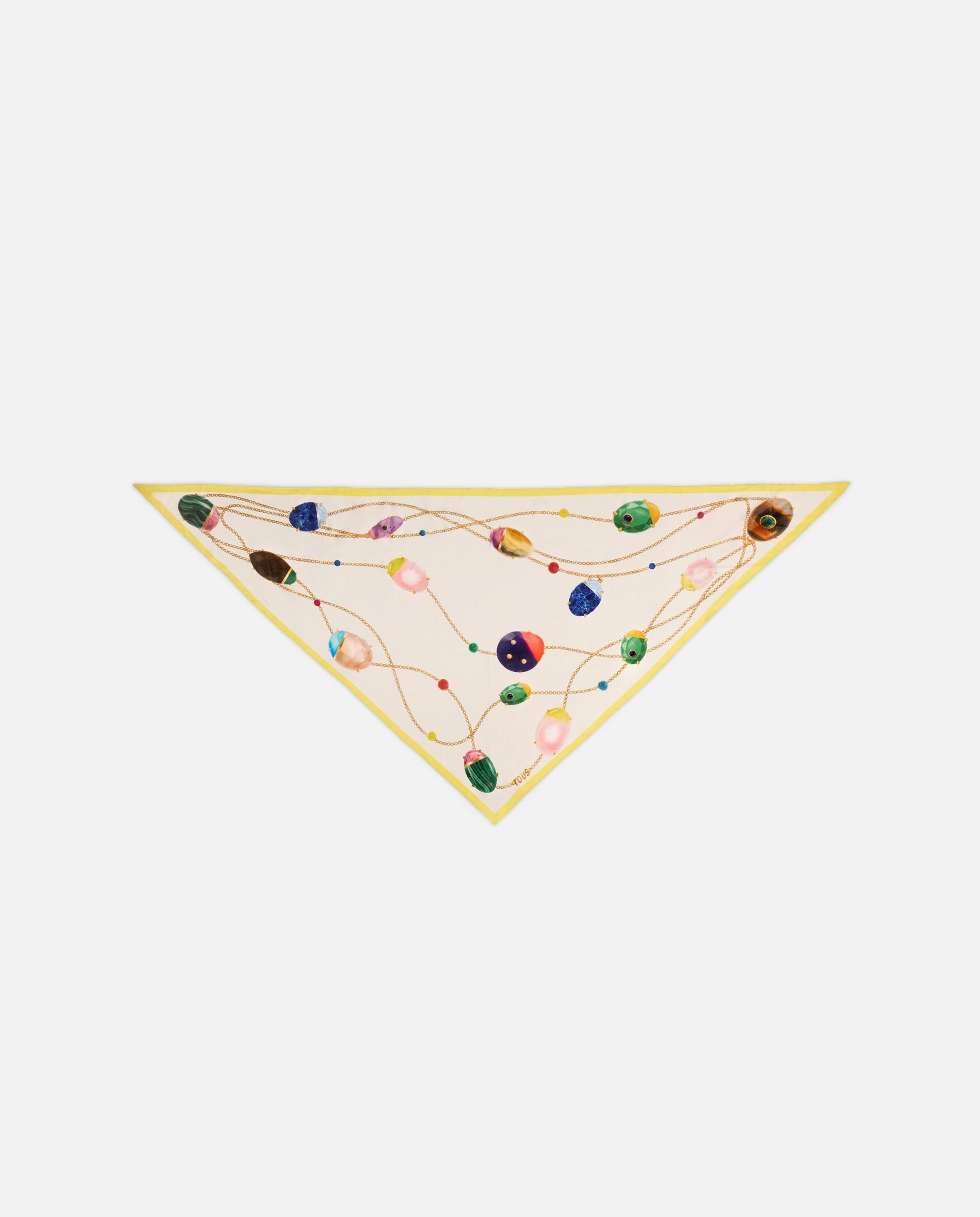 Pañuelo de mujer de seda triangulo tous beetle gems - Multicolor Multicolor-1