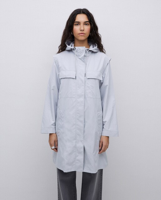 Imagen 0 de Gabardina de mujer water repellent con capucha
