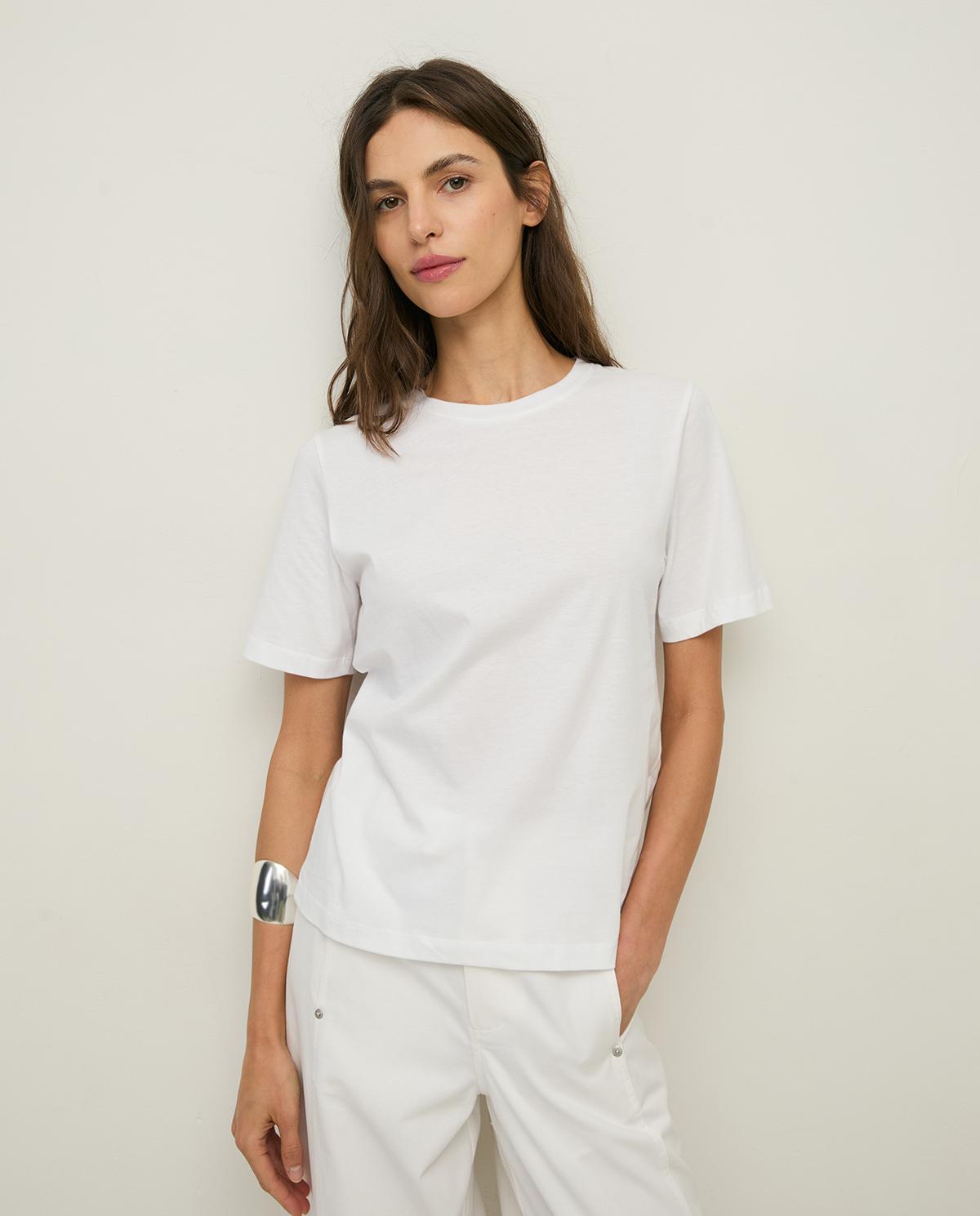 Yerse - Camiseta de mujer de manga corta y cuello redondo.