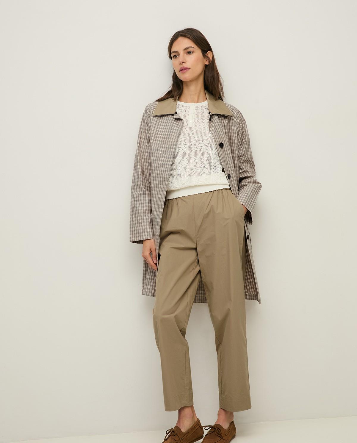 Yerse - Pantalón de mujer recto popelín.