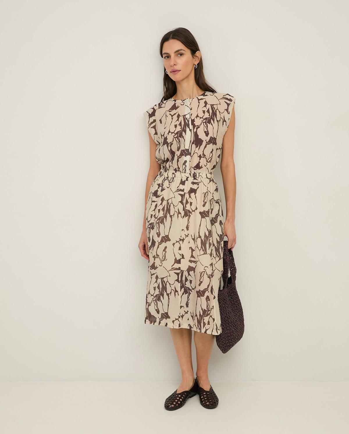 Yerse - Vestido midi de gasa.