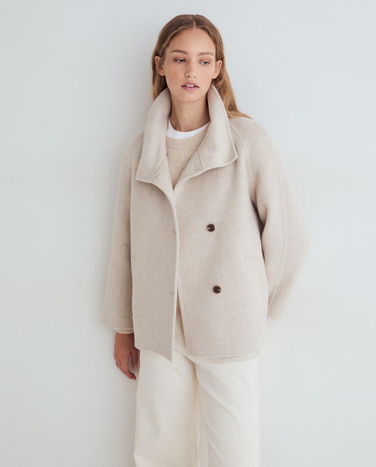 Imagen 5 de Jersey de mujer con mezcla de lana y bordados - Yerse - Natural Natural