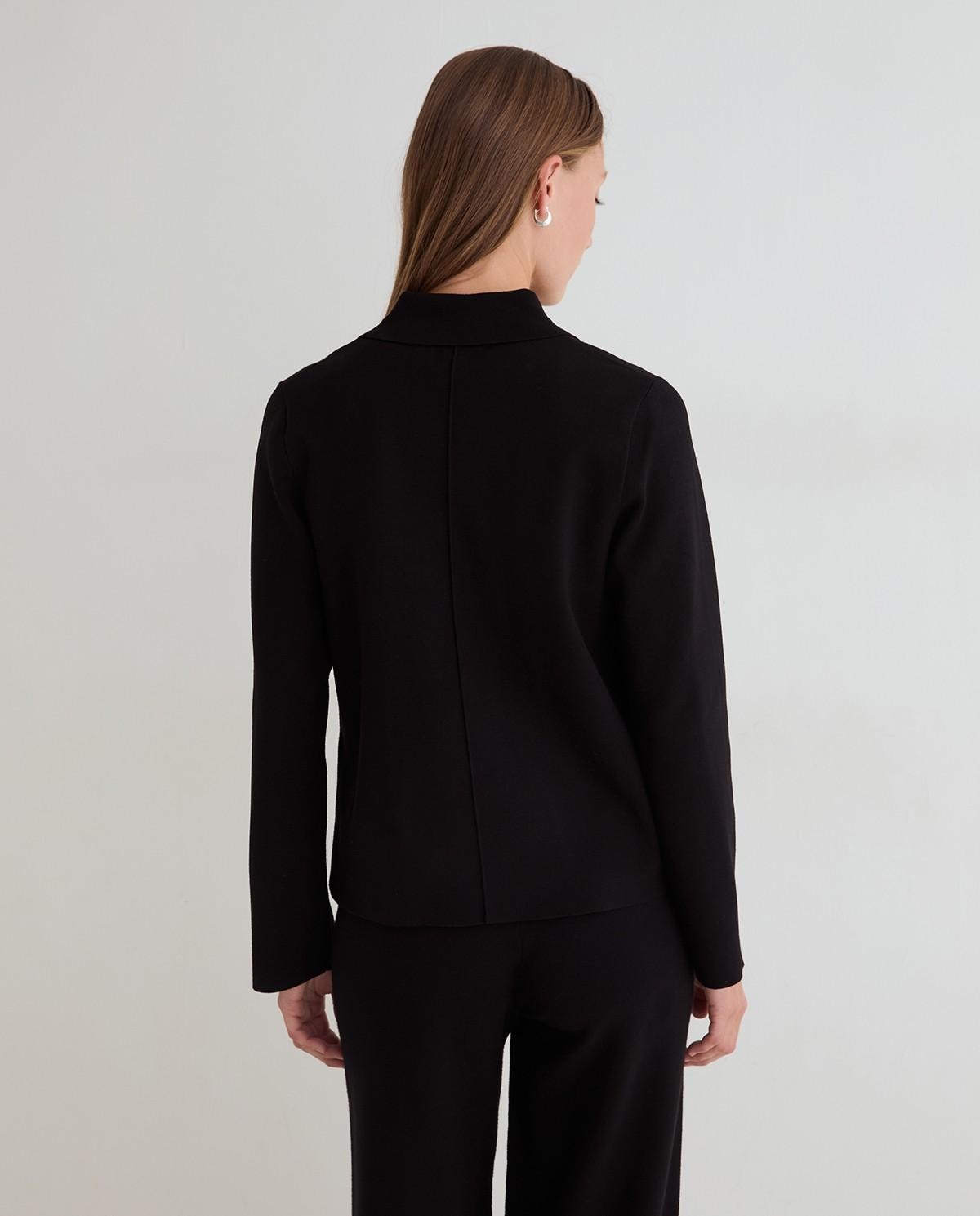 Americana de mujer cruzada con doble botonadura - Yerse - Negro Negro-4