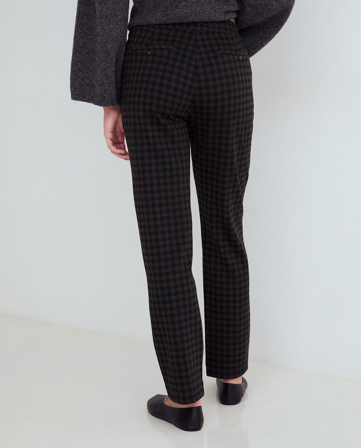 Pantalón recto de mujer slim fit - Yerse - Gris Gris-4