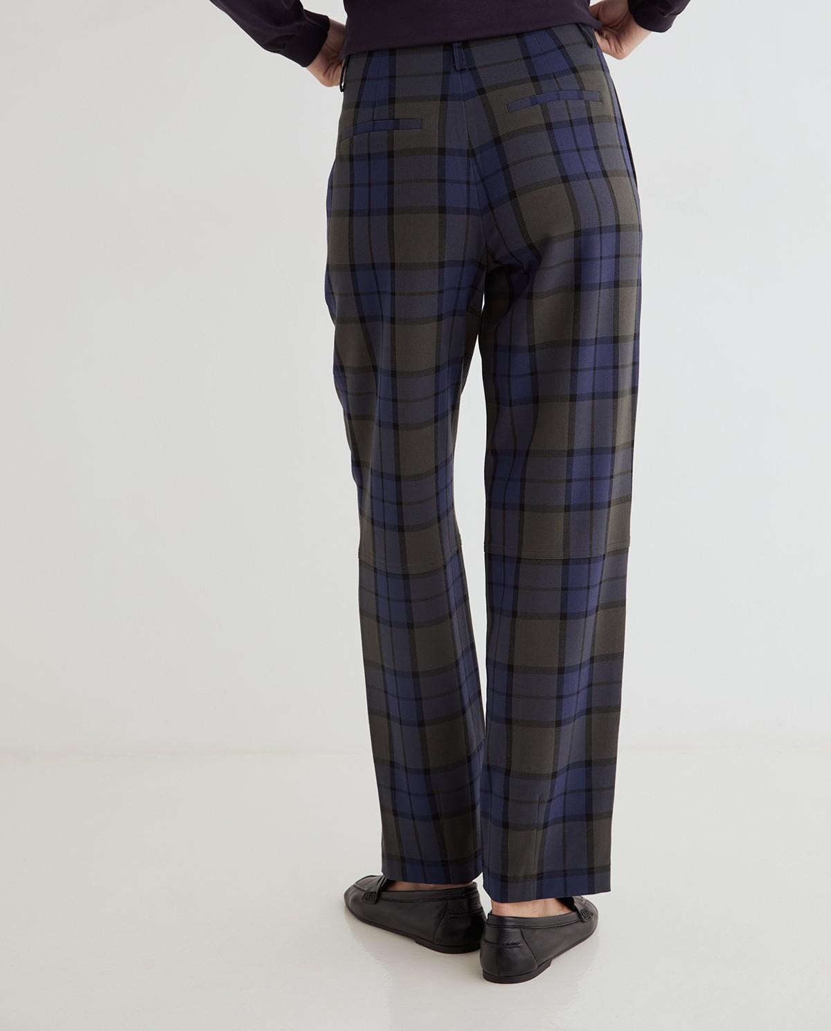 Pantalón recto de mujer traje de tiro alto - Yerse - Multicolor Multicolor-4