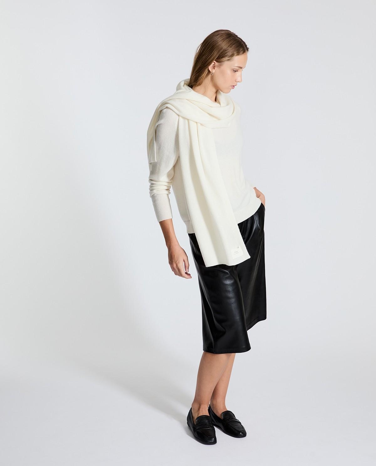 Imagen 5 de Jersey de punto liso de mujer 100% cashmere - Yerse - Natural Natural