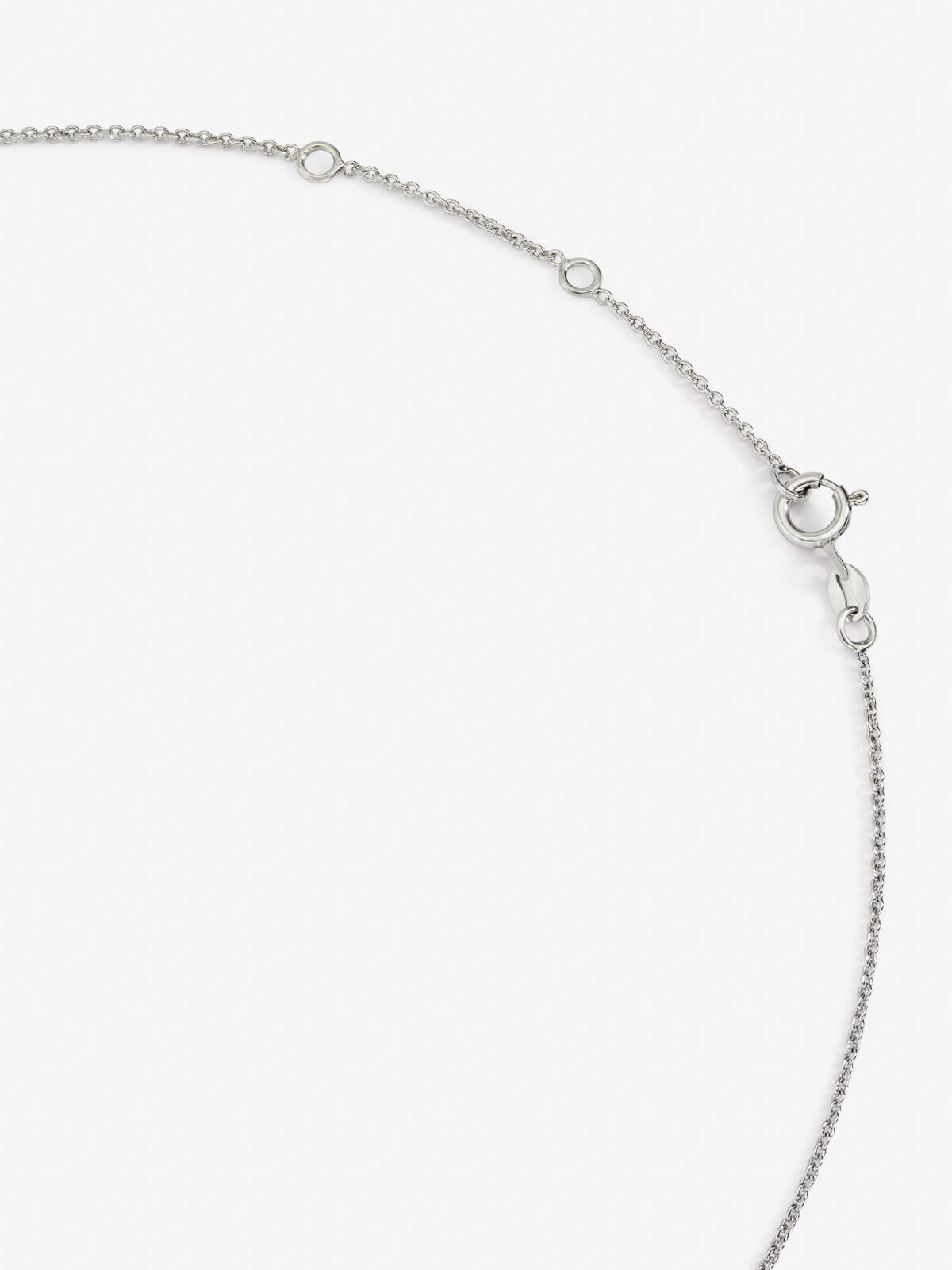 Colgante cadena con rueda de plata con zafiros Azul SUAREZ Azul-5