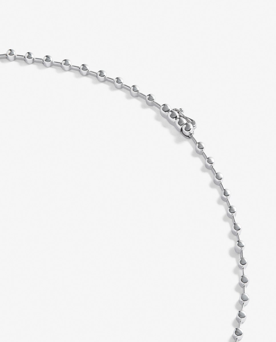 Collar de oro blanco de 18k con diamantes blancos en talla brillante de 2,61 cts - SUAREZ - Blanco Blanco-3