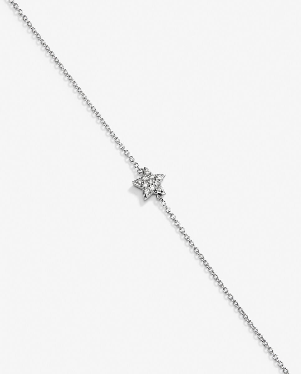 Pulsera cadena estrella de oro con diamantes - SUAREZ - Blanco Blanco-3