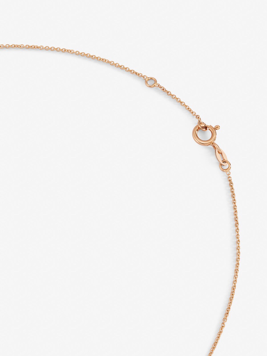 Colgante cadena cruz de oro rosa con zafiro y diamante Multicolor-5