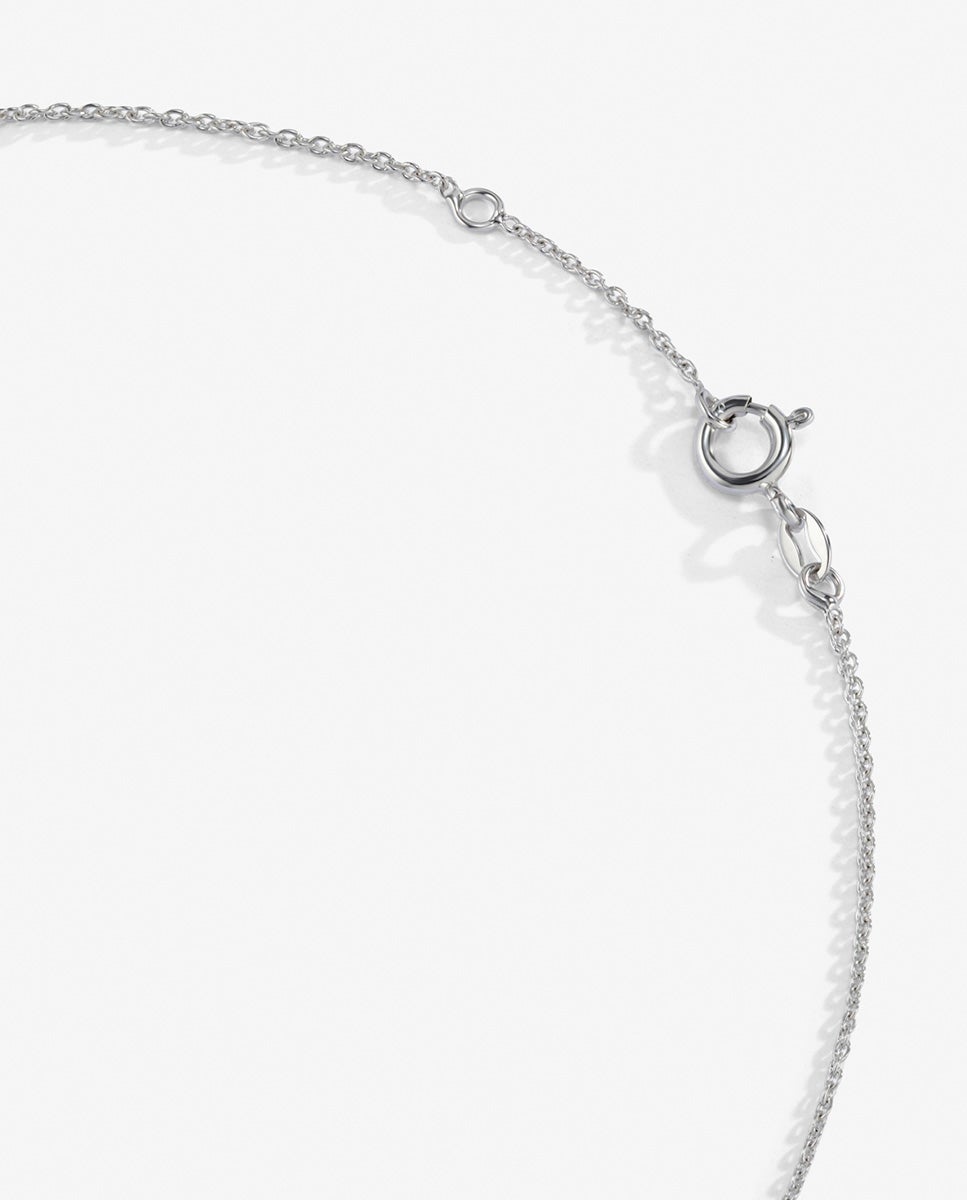 Colgante solitario de oro blanco de 18k con diamante blanco 0,7 cts - SUAREZ - Blanco Blanco-3