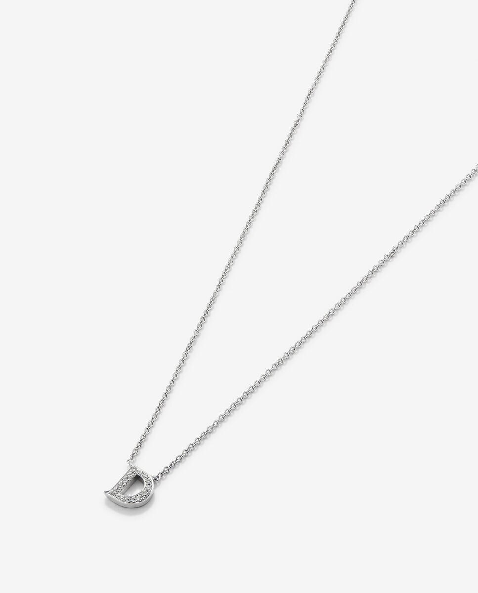 Colgante Cadena Con Inicial Pequeña De Oro Blanco Y Diamantes · SUAREZ · El Corte Inglés