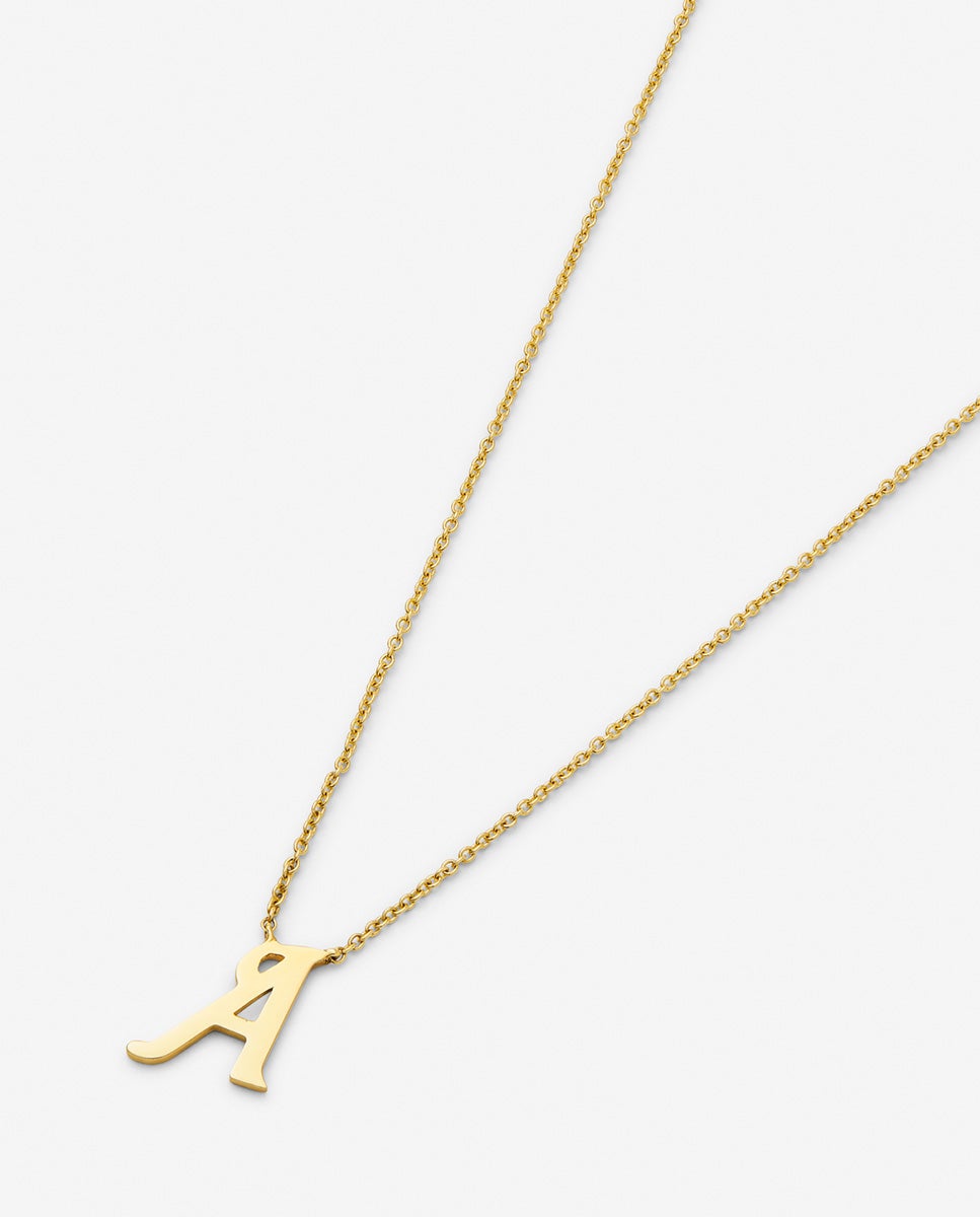 Colgante de oro amarillo de 18k con letra a - SUAREZ - Amarillo Amarillo-2