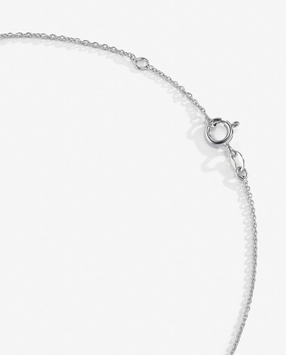 Colgante cadena de oro blanco con diamantes - SUAREZ - Blanco Blanco-5