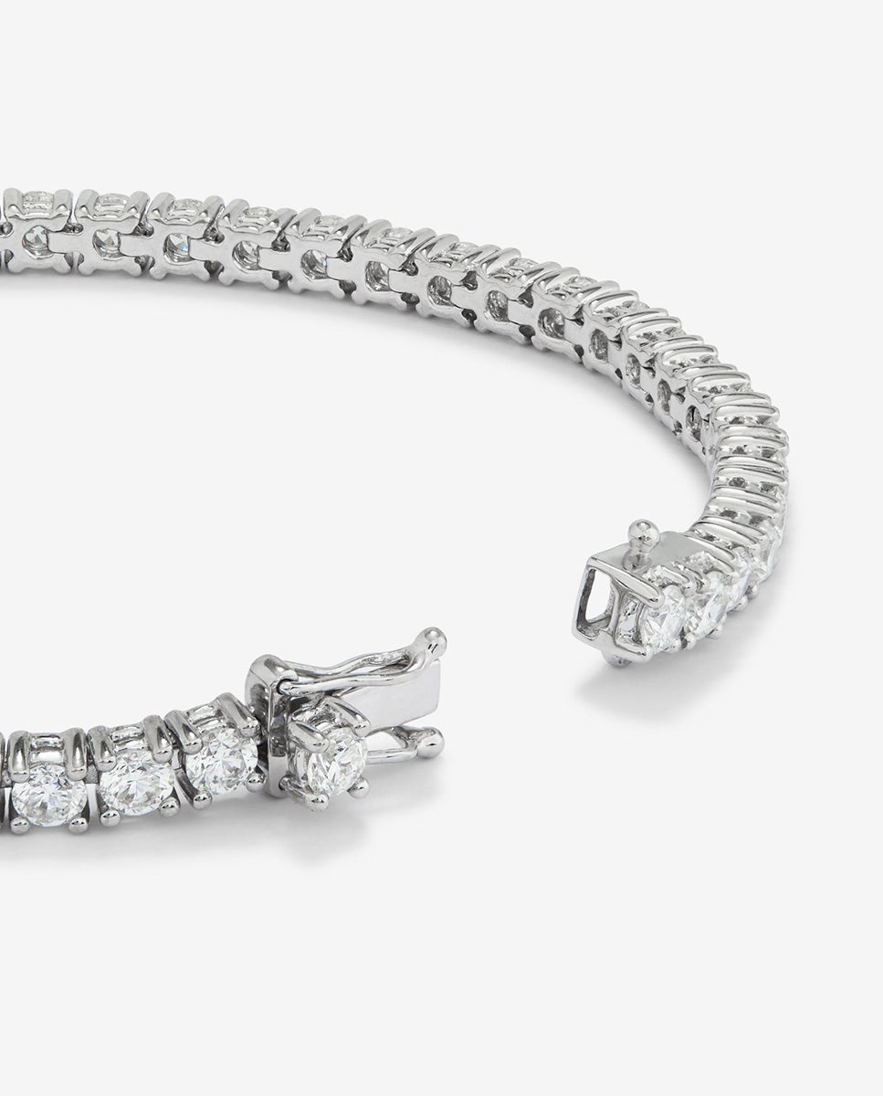 Imagen 5 de Pulsera riviere de oro blanco de 18k de diamantes - SUAREZ - Blanco Blanco