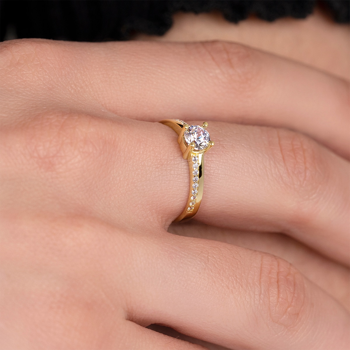 Anillo AF00012 Basics de oro 9K acabado brillo 12 Oro