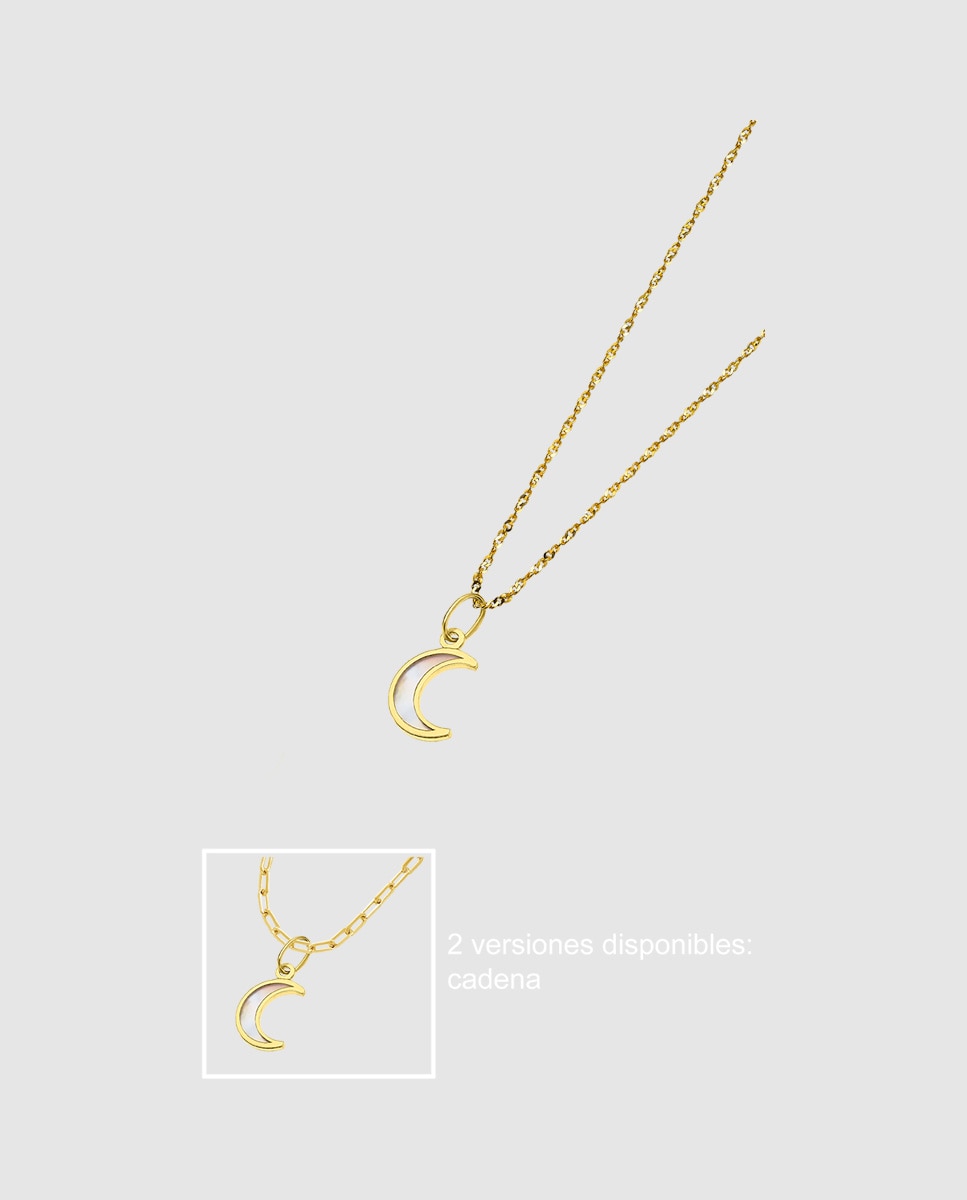 Imagen 0 de Collar lg00152/43 basics de oro 9k acabado brillo y motivo luna Dorado