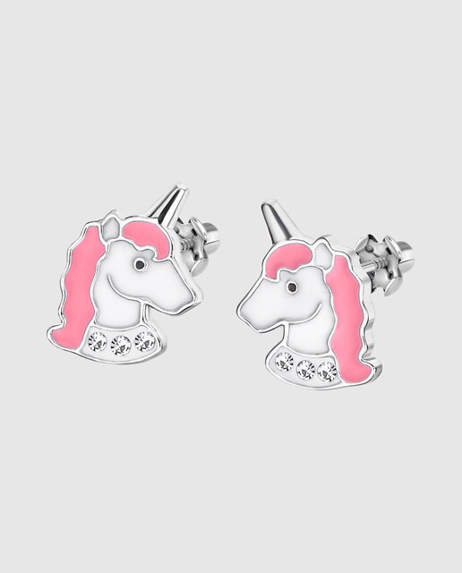 Imagen 0 de Pendiente de niña WS02443 Basics de plata acabado brillo y motivo unicornio