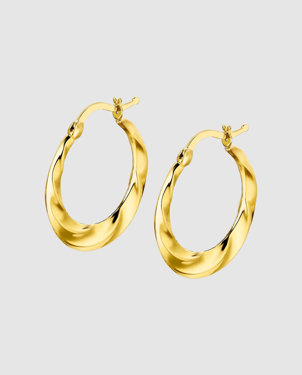 Pendiente AF00122/20 Basics de oro 9K acabado brillo Oro-1