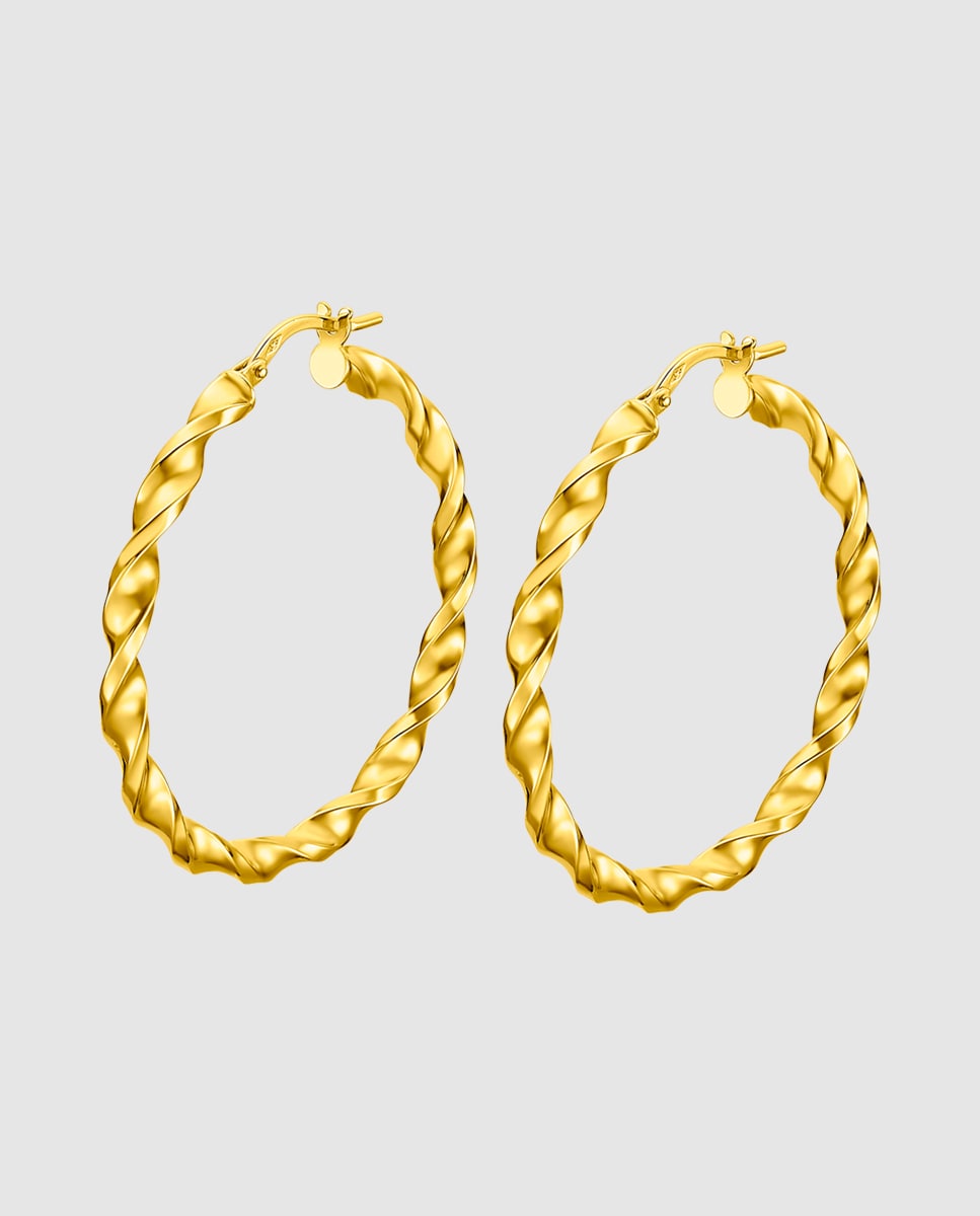 Pendiente OS00020/30 Basics de oro 9K acabado brillo Oro-1