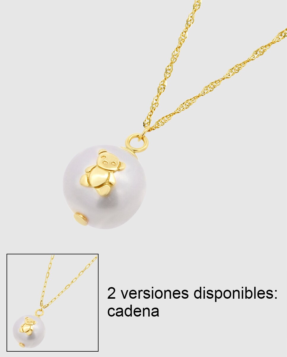 Collar HIN00044/43 Basics de oro 9K acabado brillo y motivo