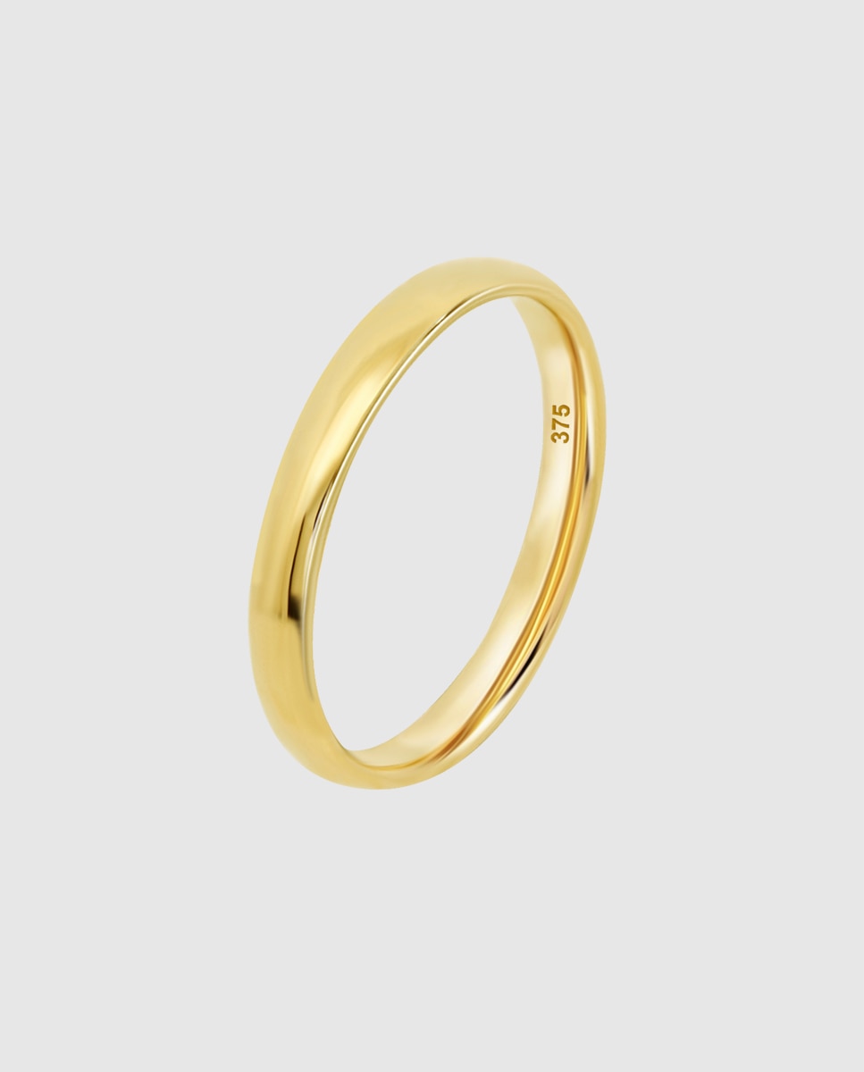 Imagen 0 de Anillo hin00338/16 alianza de oro 9k acabado brillo Dorado