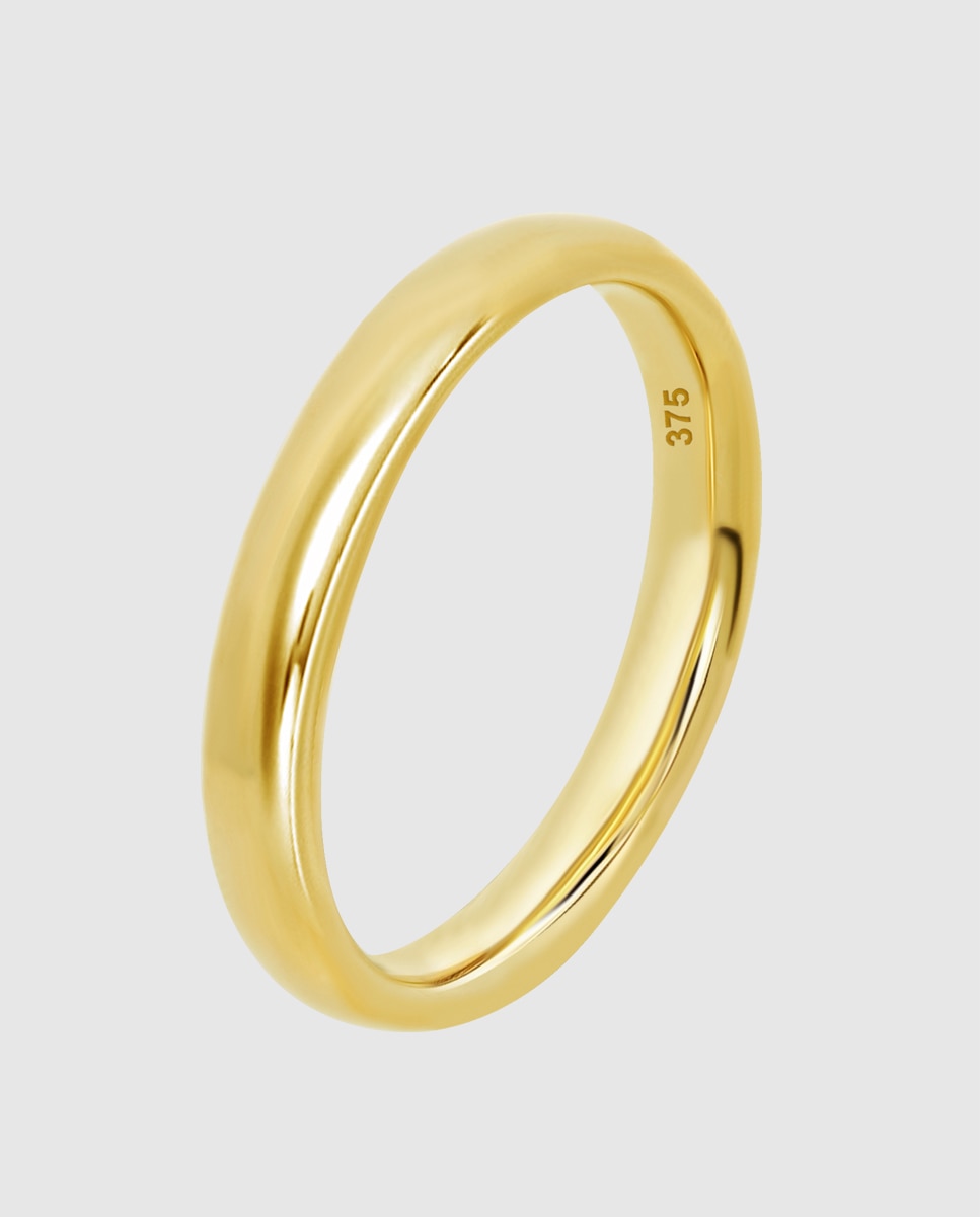 Imagen 0 de Anillo de hombre hin00339/22 alianza de oro 9k acabado brillo Dorado