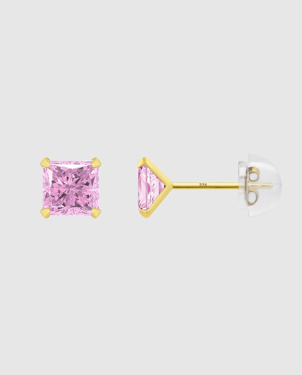 Carissima Pendientes De Mujer Con Oro Amarillo De 9 K (375/1000), Circonita, 1.5 Cm