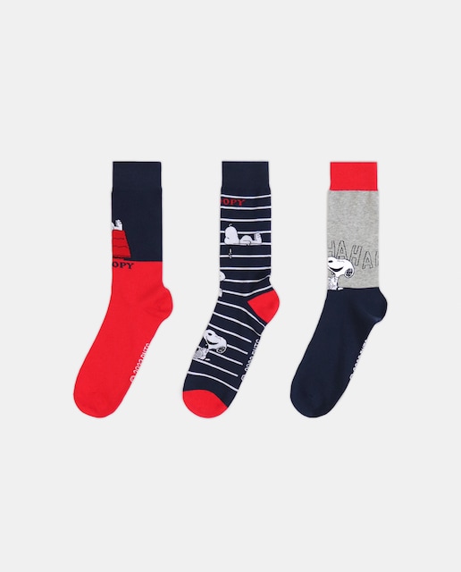 Imagen 0 de Pack de tres pares de calcetines de hombre multicolor