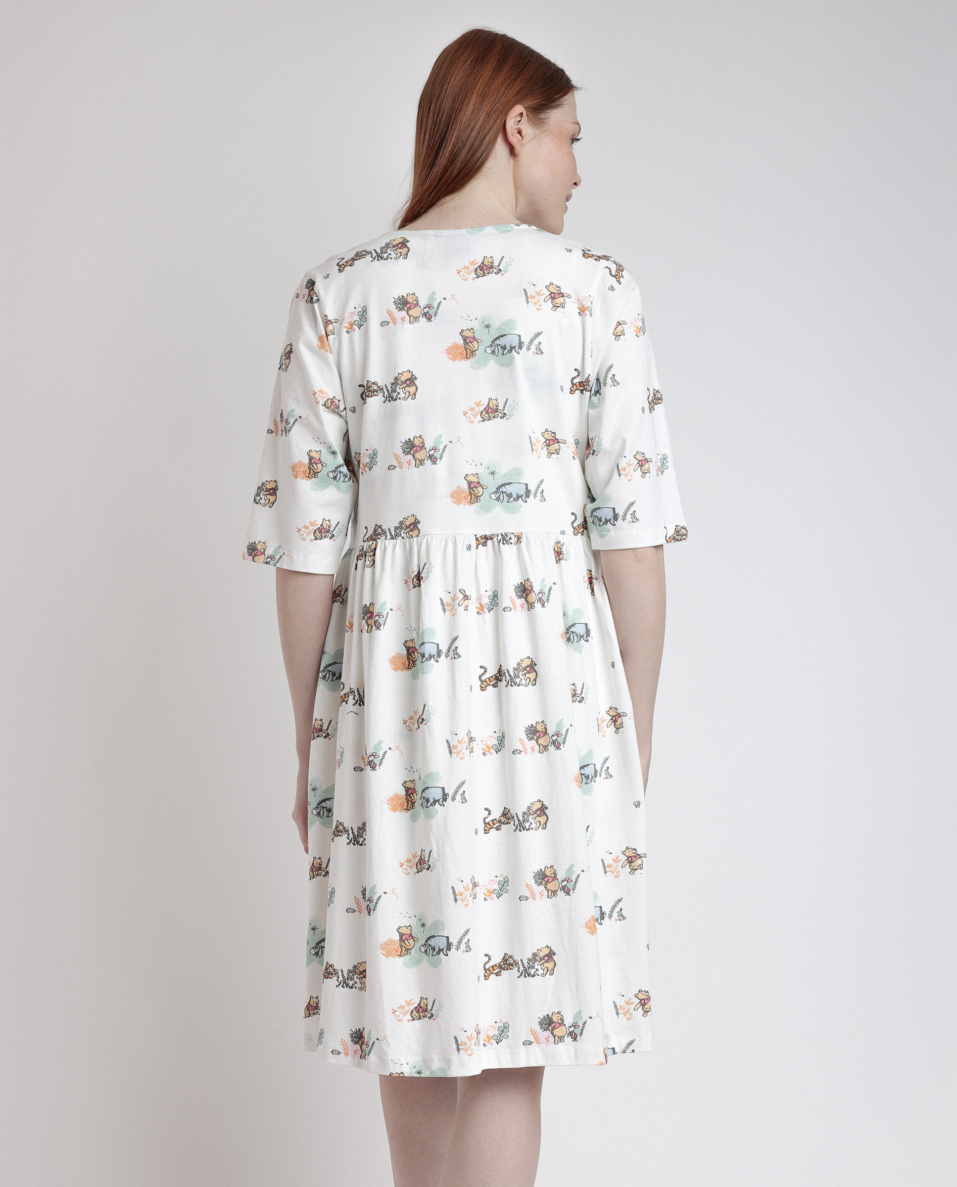 Pijama premamá de manga francesa de punto de algodón - Disney - Blanco Blanco-3