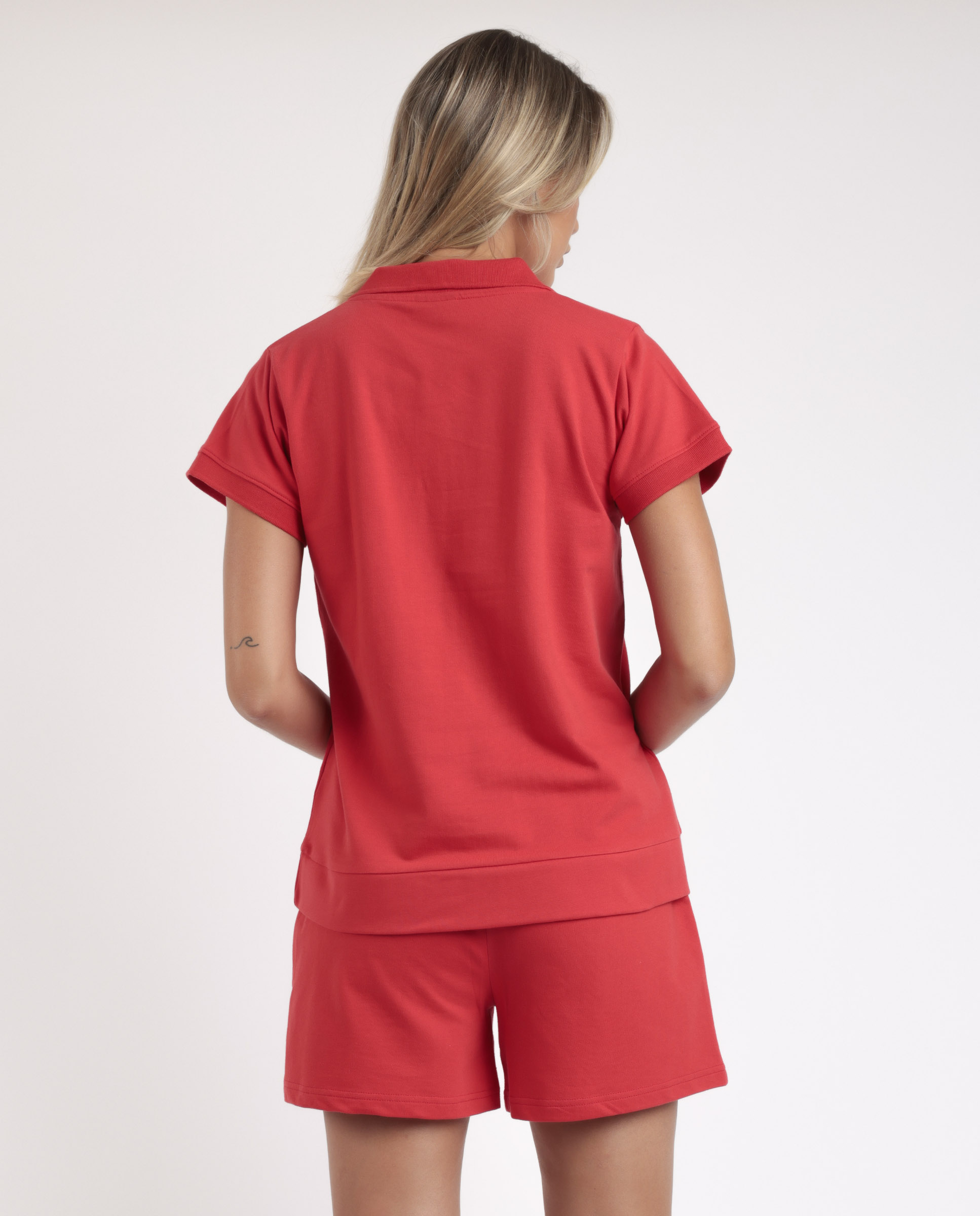 Pijama completo de mujer de tejido de felpa en color rojo - Disney - Rojo / Blanco Rojo / Blanco-3