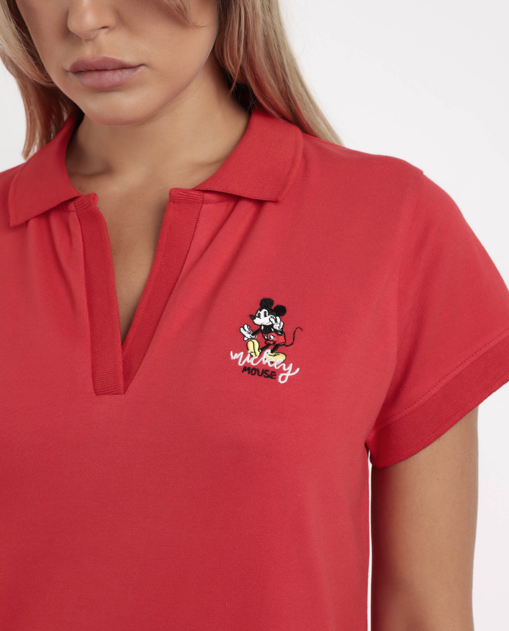 Pijama completo de mujer de tejido de felpa en color rojo - Disney - Rojo / Blanco Rojo / Blanco-4