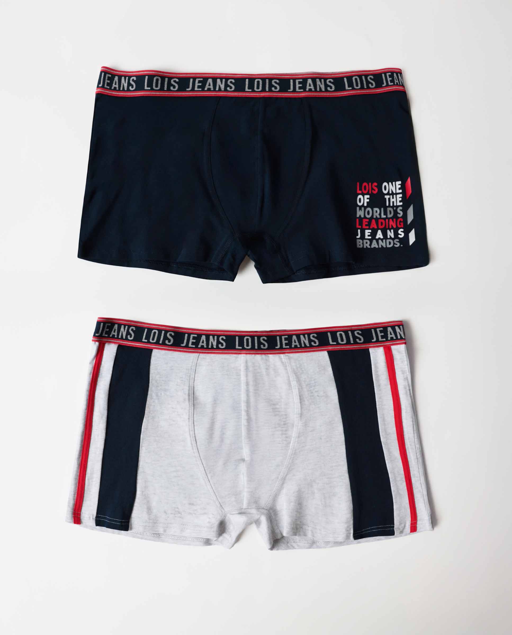 Imagen 0 de Pack de dos boxers de punto de hombre en varios colores Multicolor