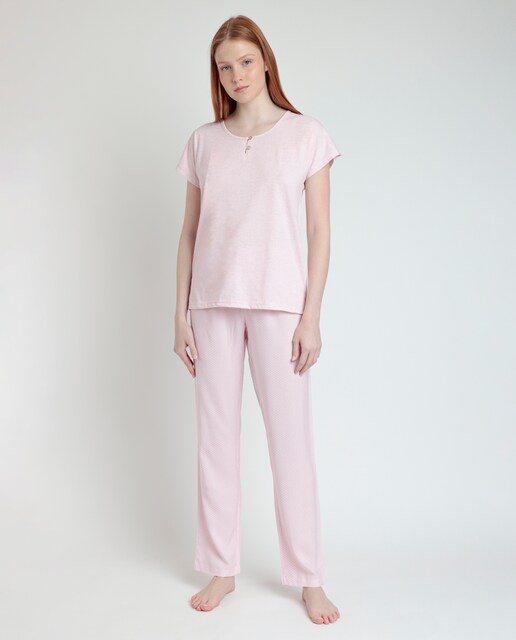 Imagen 0 de Pijama largo de mujer de punto viscosa