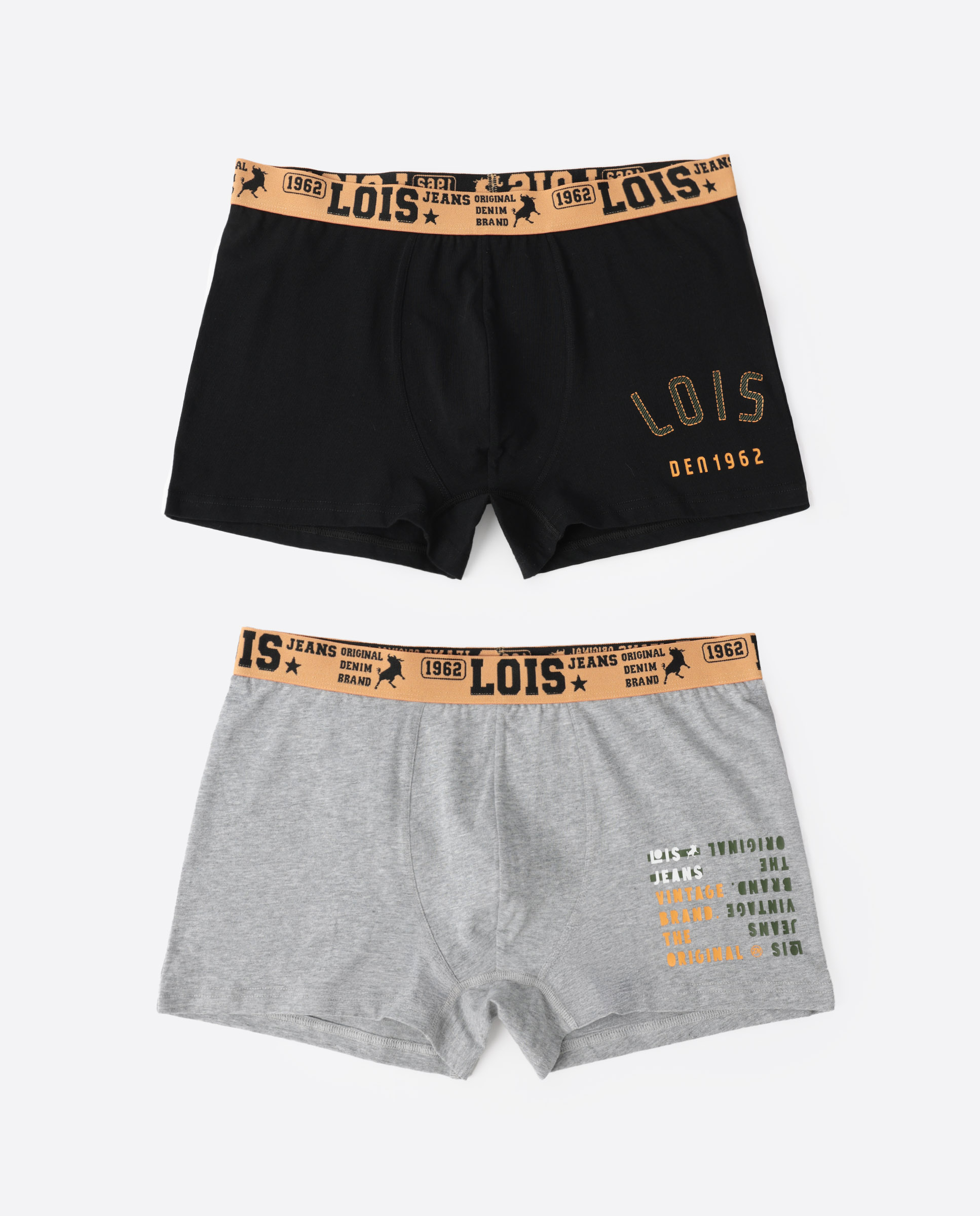 Imagen 0 de Pack de dos boxers de punto de hombre en varios colores Multicolor