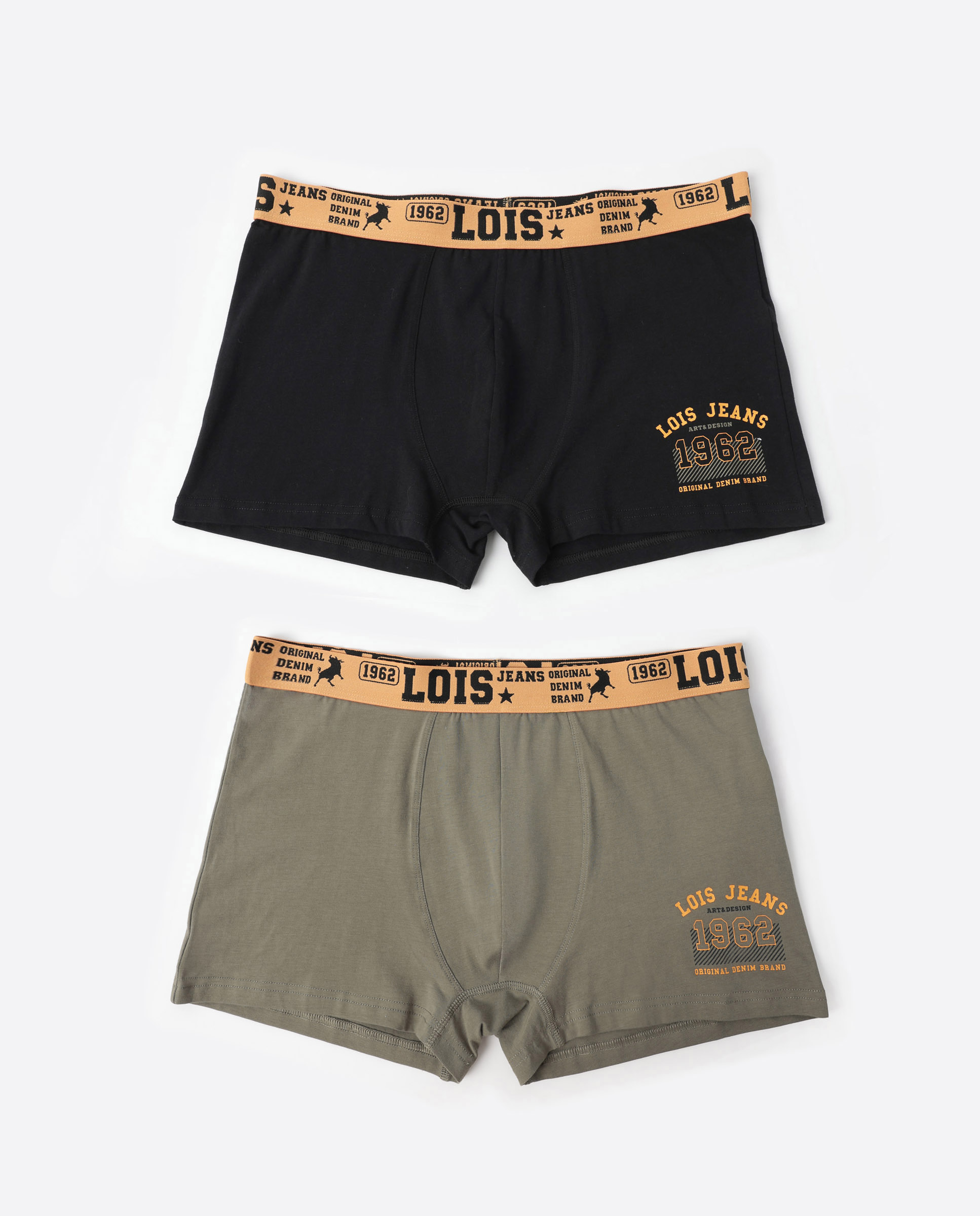 Imagen 0 de Pack de dos boxers de punto de hombre en varios colores Multicolor