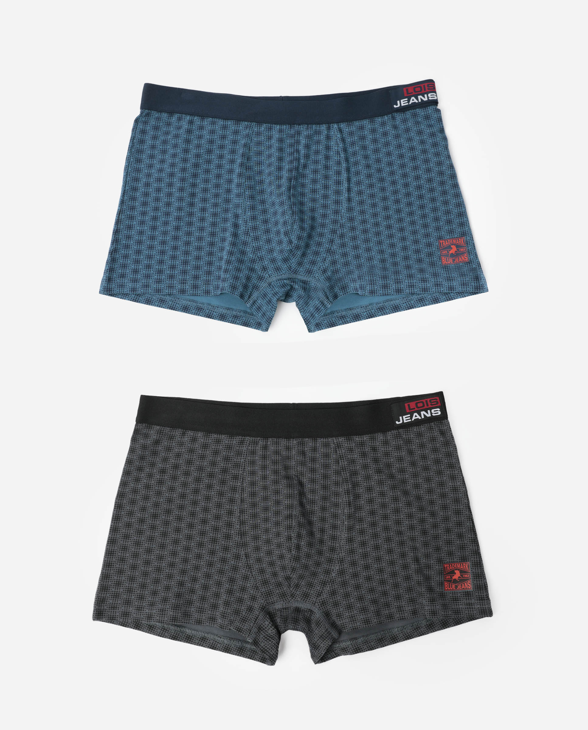 Imagen 0 de Pack de dos boxers de punto de hombre en varios colores Multicolor