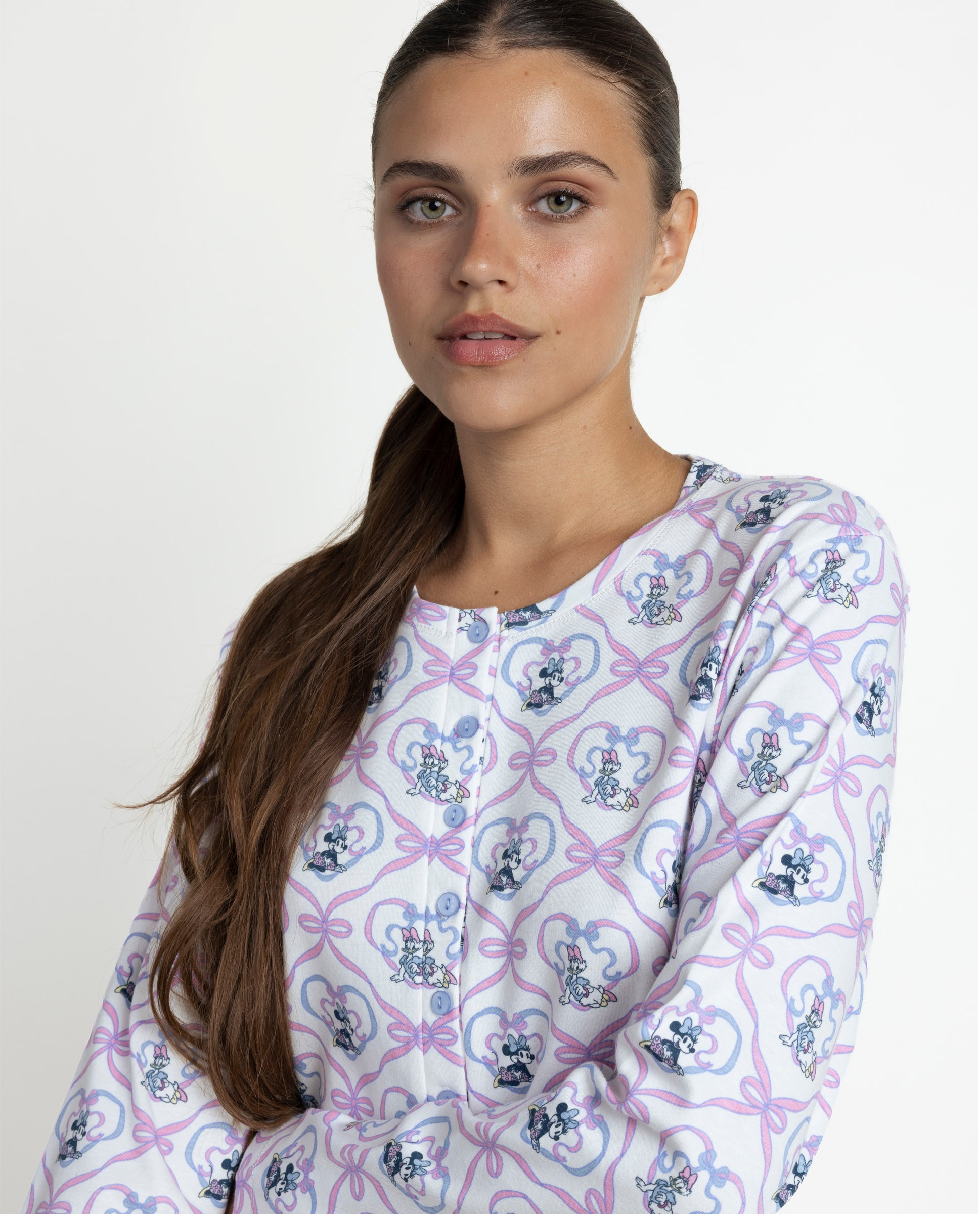 Camisón largo de mujer de punto interlock - Disney - Crudo Crudo-3