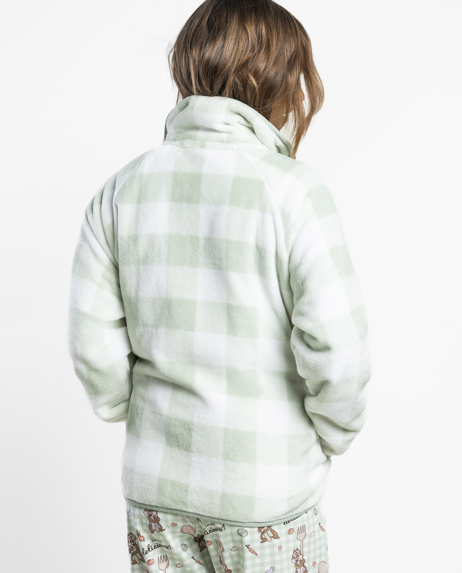 Bata de manga larga de mujer de tejido polar con cremallera - Disney - Verde Verde-2