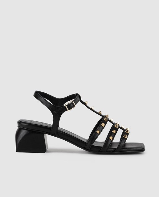 Imagen 0 de Sandalias de tacón de mujer de piel destalonados
