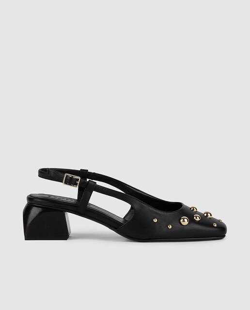 Imagen 0 de Zapatos de salón de mujer en piel destalonados
